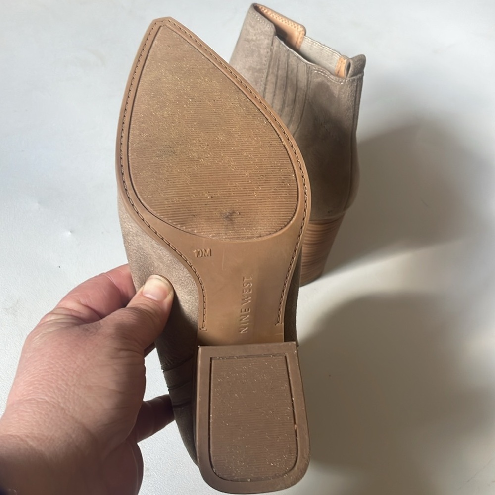 Nine wear Cowboy Ankle Boots Sz 10 tan Country Western Boho Concert NW… - Picture 8 of 14